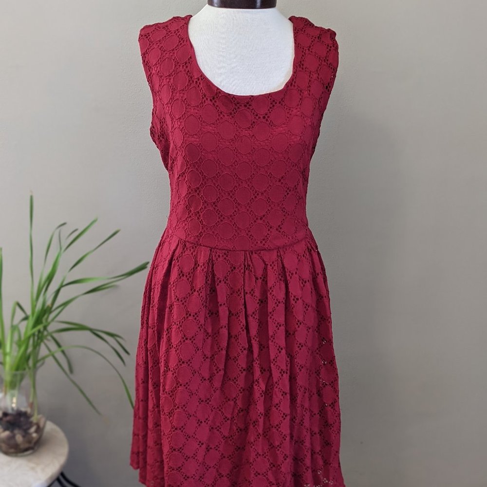 RN Studio by Ronni Nicole Red Fit and Flare Dress